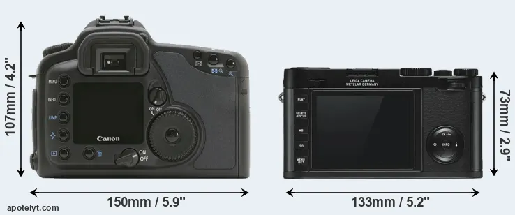 Comparison 10D or X Typ 113 rear