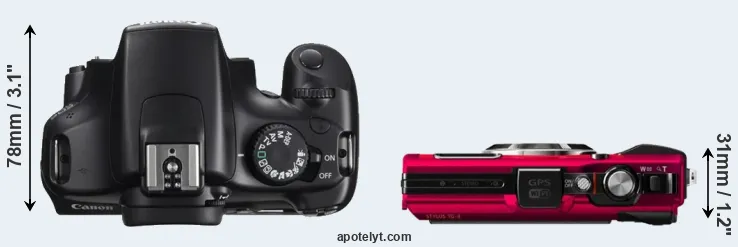 Compare 1100D versus TG-4 top