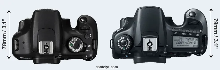Compare 1200D versus 60D top