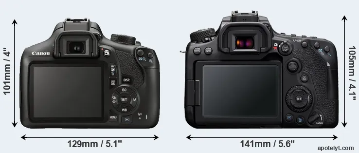 Comparison 1300D or 90D rear
