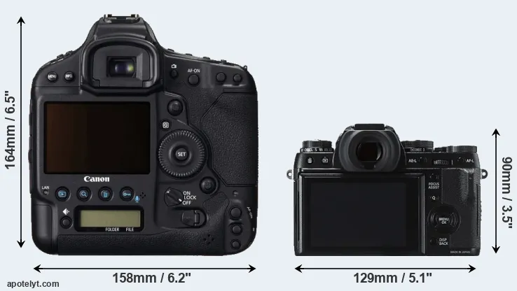 Comparison 1DC or X-T1 rear