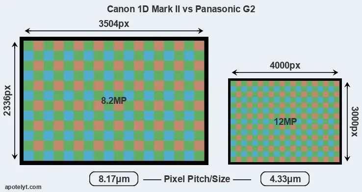 1D Mark II versus G2 MP