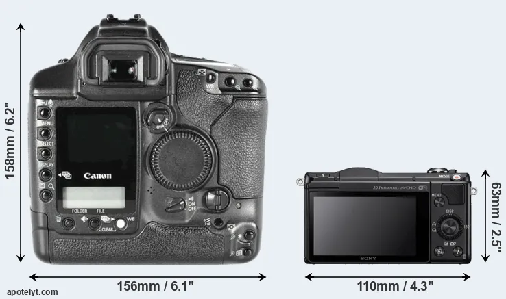 Comparison 1D Mark II or A5000 rear