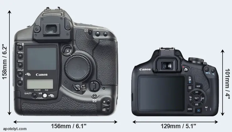 Comparison 1D or 2000D rear