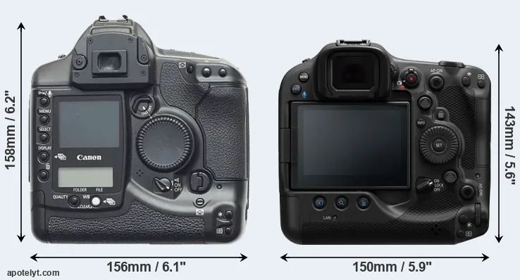 Comparison 1D or R3 rear