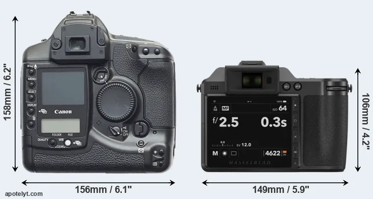 Comparison 1D or X2D 100C rear