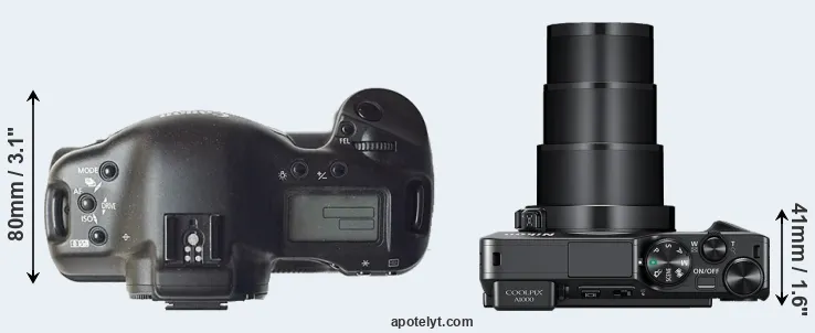 Compare 1D versus A1000 top