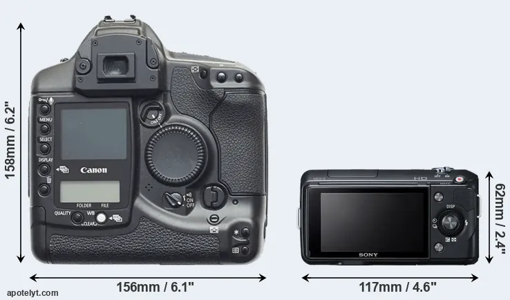 Comparison 1D or NEX-3 rear
