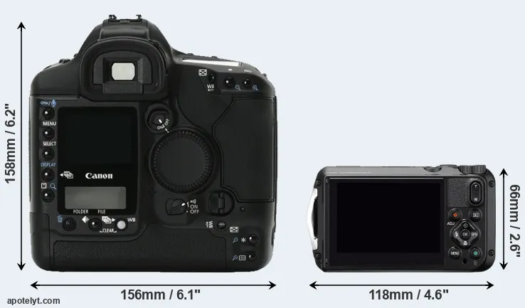 Comparison 1Ds Mark II or WG-6 rear