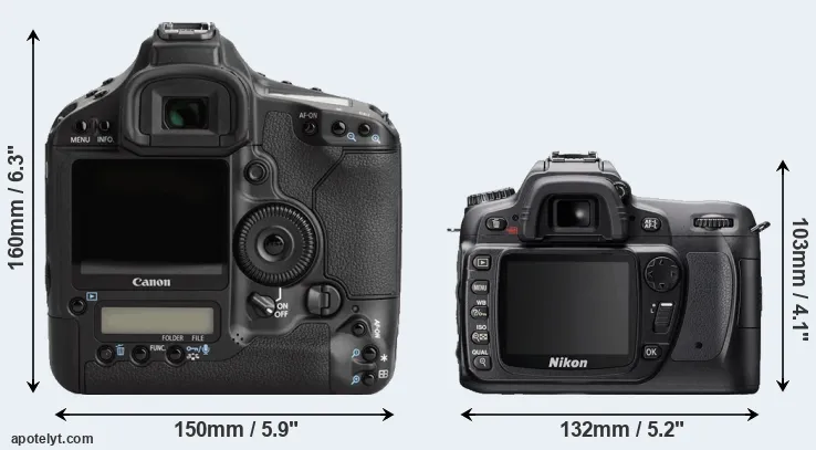 Comparison 1Ds Mark III or D80 rear