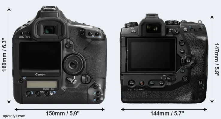 Comparison 1Ds Mark III or E-M1X rear