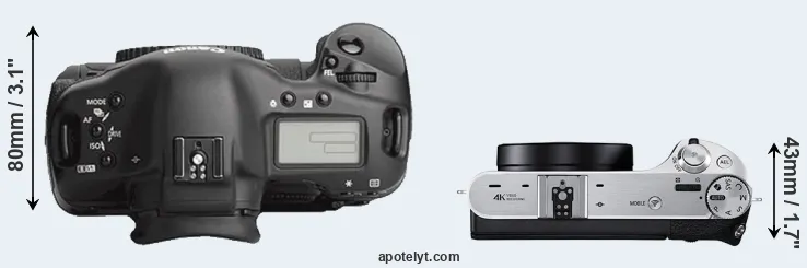 Compare 1Ds Mark III versus NX500 top