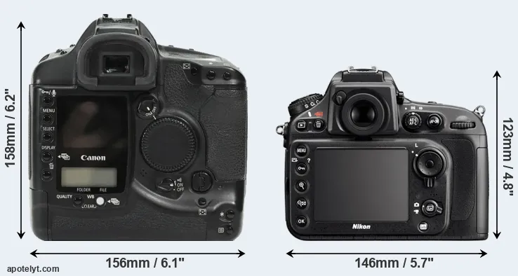 Comparison 1Ds or D800E rear