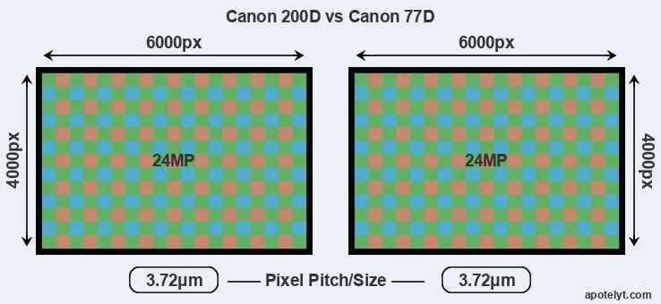 200D versus 77D MP