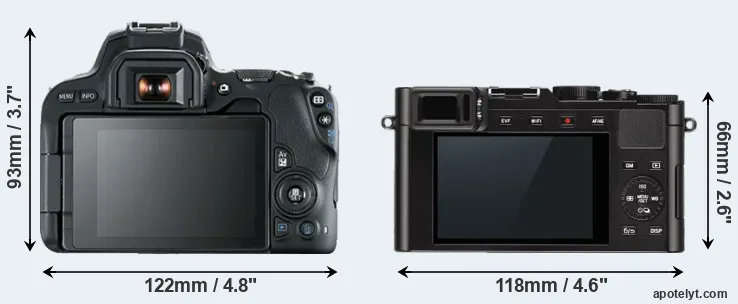 Comparison 200D or D-LUX Typ 109 rear