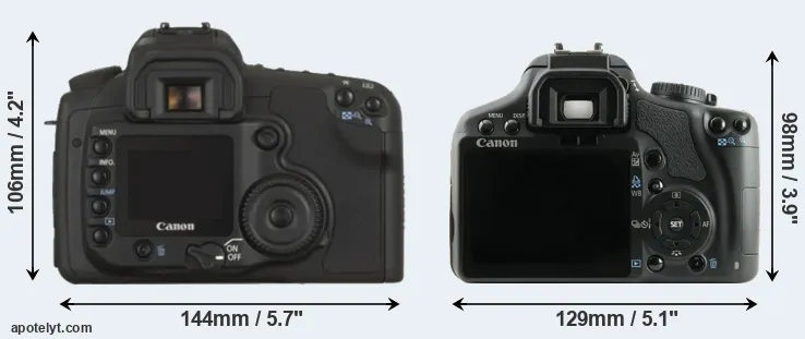 Comparison 20D or 450D rear