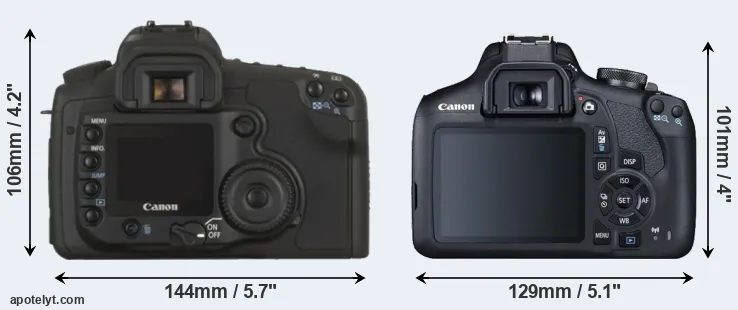 Comparison 20D or T7 rear
