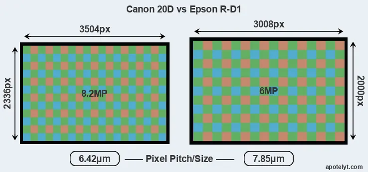20D versus R-D1 MP