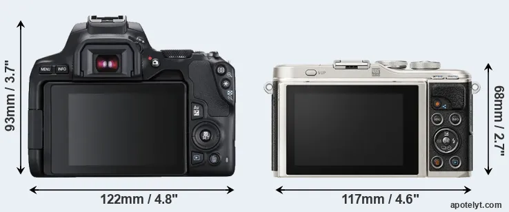 Comparison 250D or E-PL9 rear