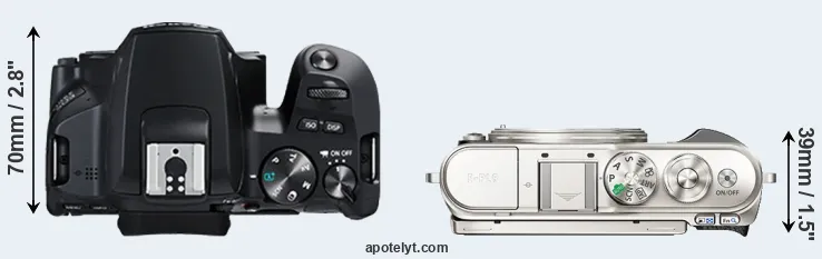 Compare 250D versus E-PL9 top