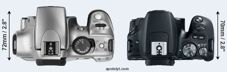 Compare 300D versus SL2 top