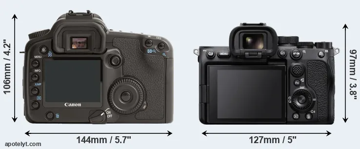Comparison 30D or A7S III rear