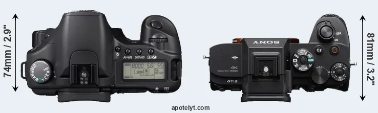 Compare 30D versus A7S III top