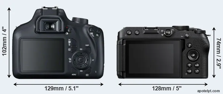 Comparison 4000D or Z30 rear