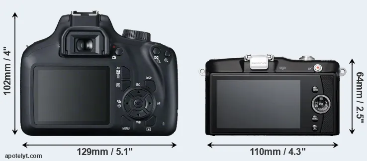 Comparison 4000D or E-PM1 rear