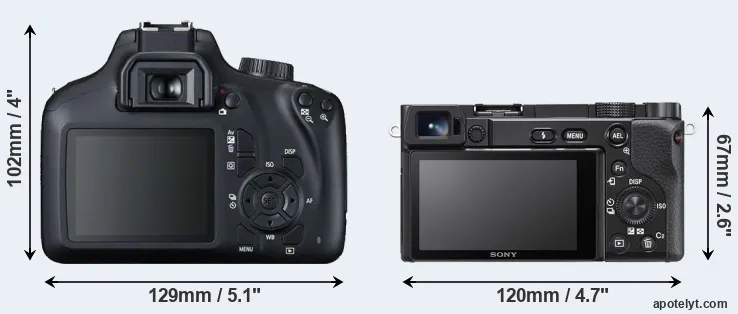 Comparison 4000D or A6100 rear