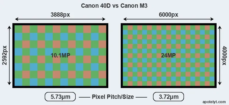 40D versus M3 MP