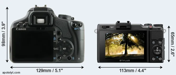 Comparison 450D or XZ-2 rear