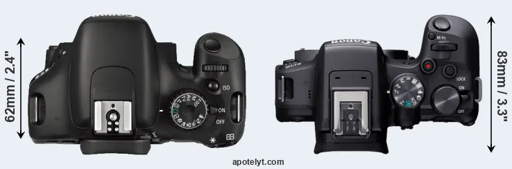 Compare 550D versus R10 top