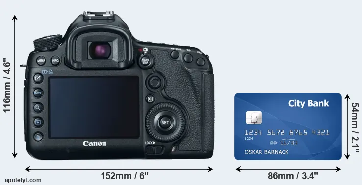 5D Mark III and credit card rear side