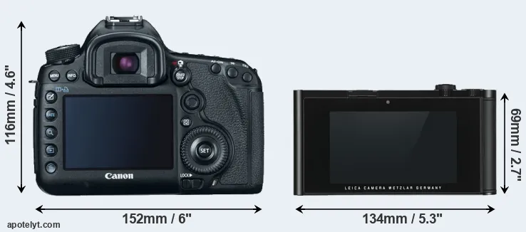 Comparison 5D Mark III or TL rear