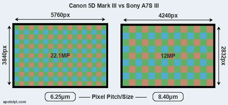 5D Mark III versus A7S III MP