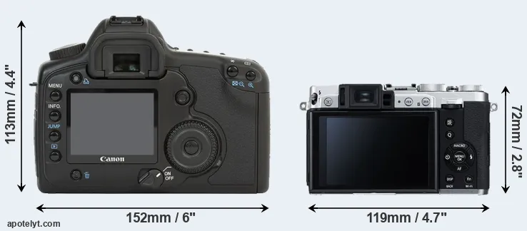 Comparison 5D or X30 rear