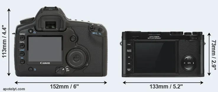 Comparison 5D or X Typ 113 rear