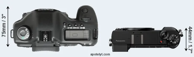 Compare 5D versus GX85 top