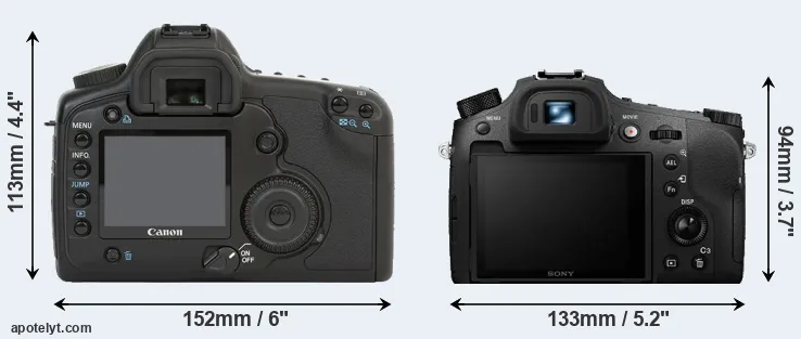 Comparison 5D or RX10 IV rear