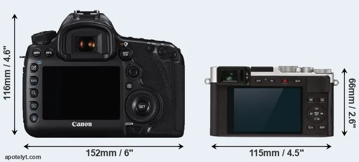 Comparison 5DS R or D-LUX 7 rear