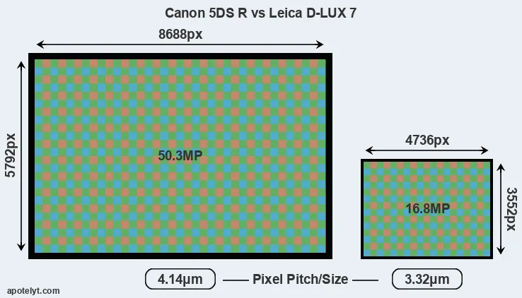 5DS R versus D-LUX 7 MP