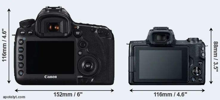 Comparison 5DS or M50 rear