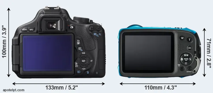 Comparison 600D or XP130 rear