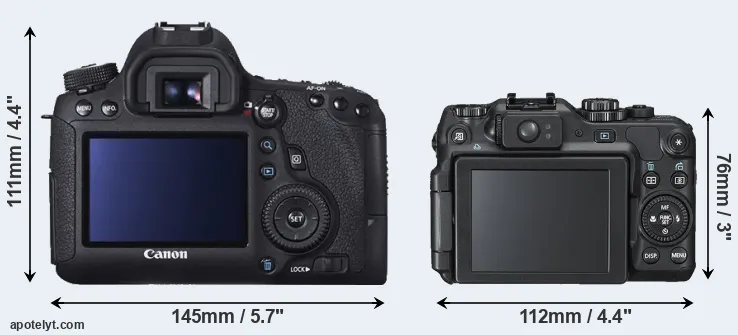 Comparison 6D or G12 rear