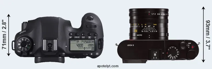 Compare 6D versus Q Typ 116 top