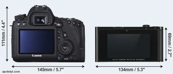 Comparison 6D or TL rear