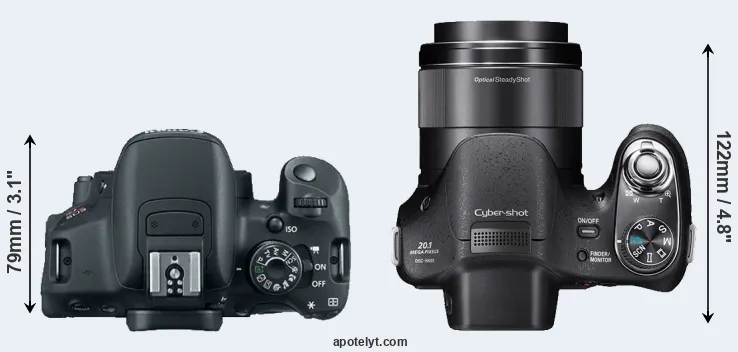 Compare 700D versus H400 top