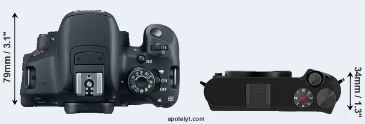 Compare 700D versus M1 top