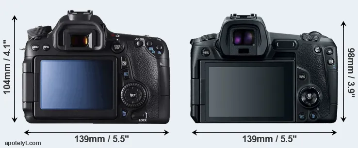 Comparison 70D or Canon R rear